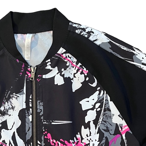 FABLETICS Bev Bomber Jacket Black with Pink Size Small - Picture 7 of 9